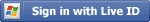 Sign in with LiveID